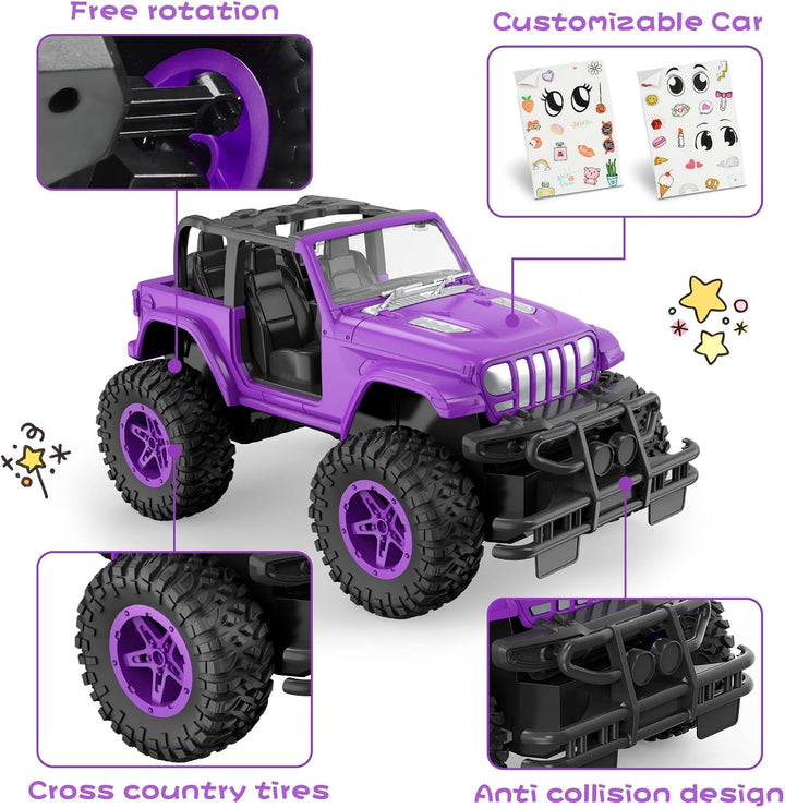 NQD Coches RC 1:16 Escala Coche de Control Remoto Jeep 80 Minutos d...