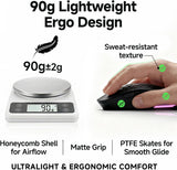 TMKB - Mouse inalámbrico para juegos, sensor óptico de 24000 DPI, b...
