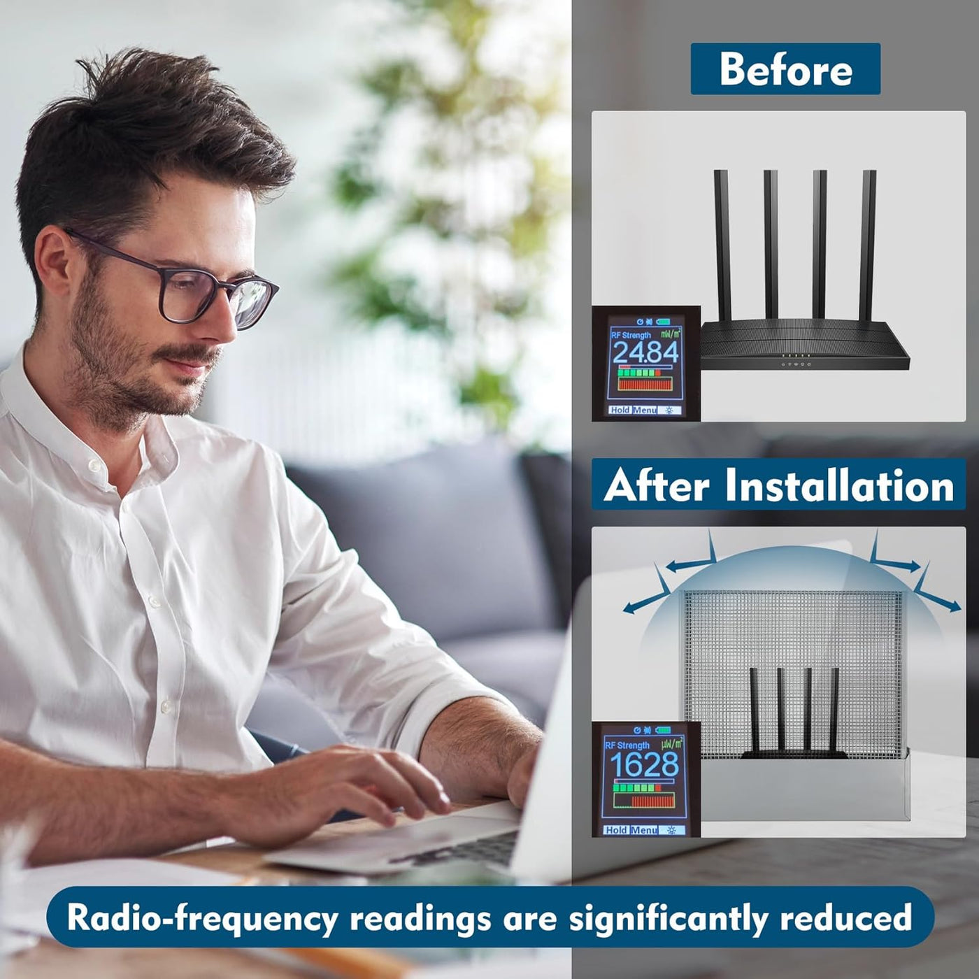 Fengind Cubierta grande para enrutador WiFi, aproximadamente el 90%...