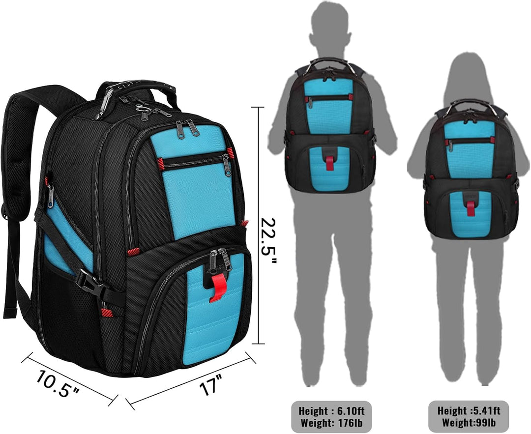 YOREPEK 18.4 Mochila para portátil, mochilas grandes con puerto de...