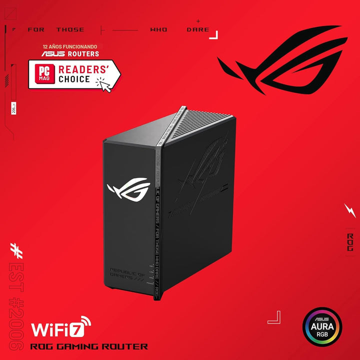 ASUS ROG Strix GS-BE12000 WiFi 7 Router Tri-Band, 12000 Mbps, capac...