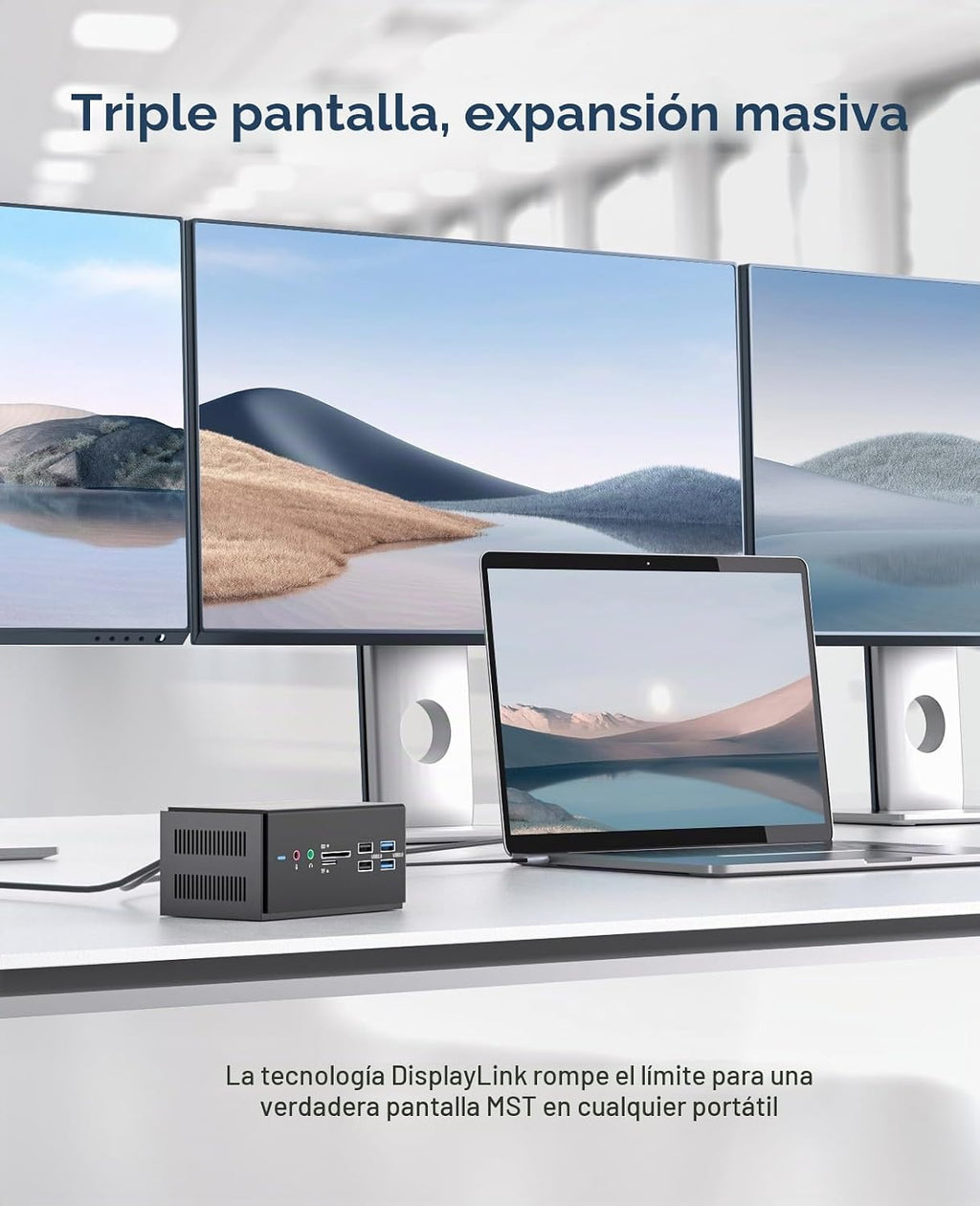 UtechSmart Estación de acoplamiento DisplayLink, estación de acoplamiento