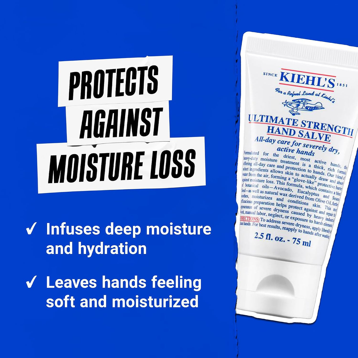 Kiehl's Bálsamo de Manos Ultimate Strength, loción de manos pro...