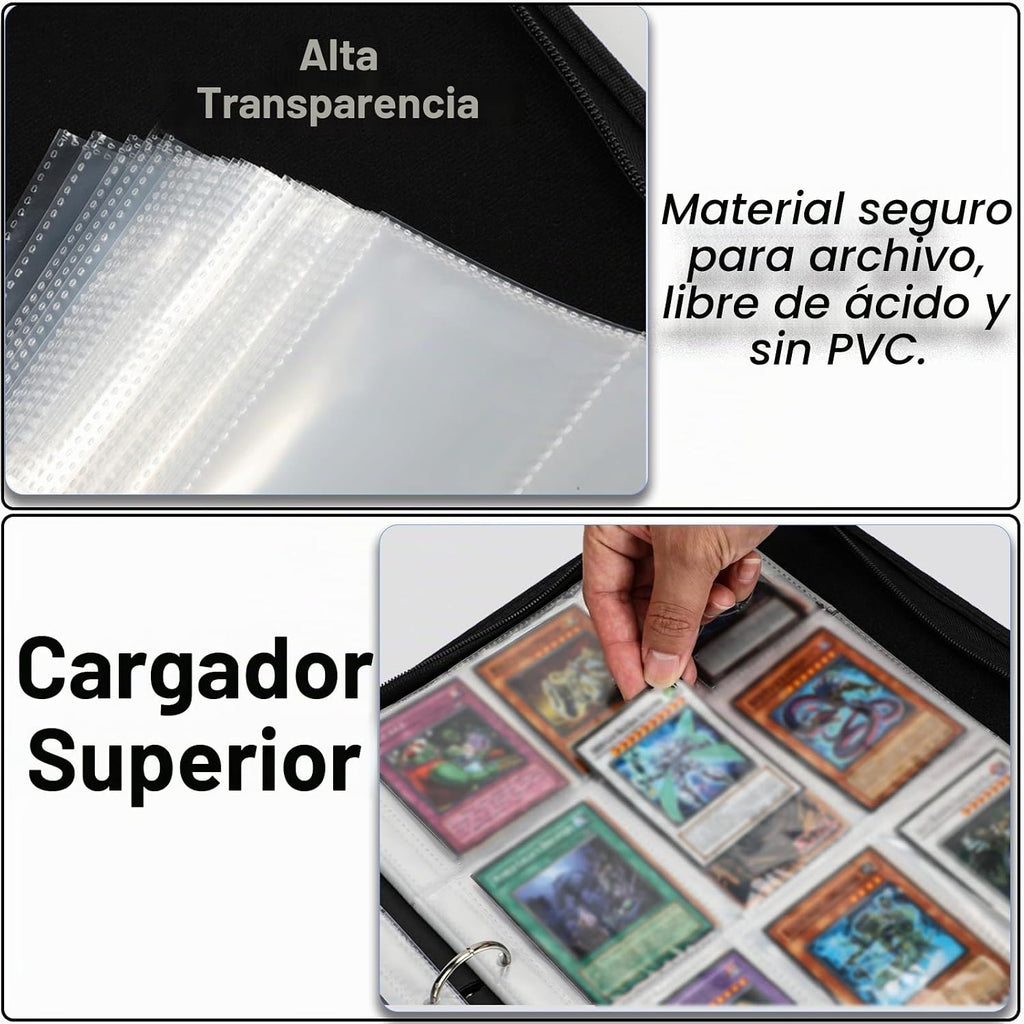 Carpeta de tarjetas de gran capacidad 990 para Y-G-O, tarjetas