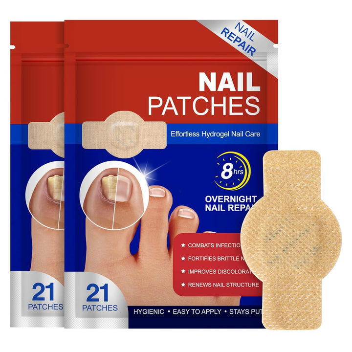 Parches de uñas fúngicas, 42 unidades, tratamiento de uñas de los p...