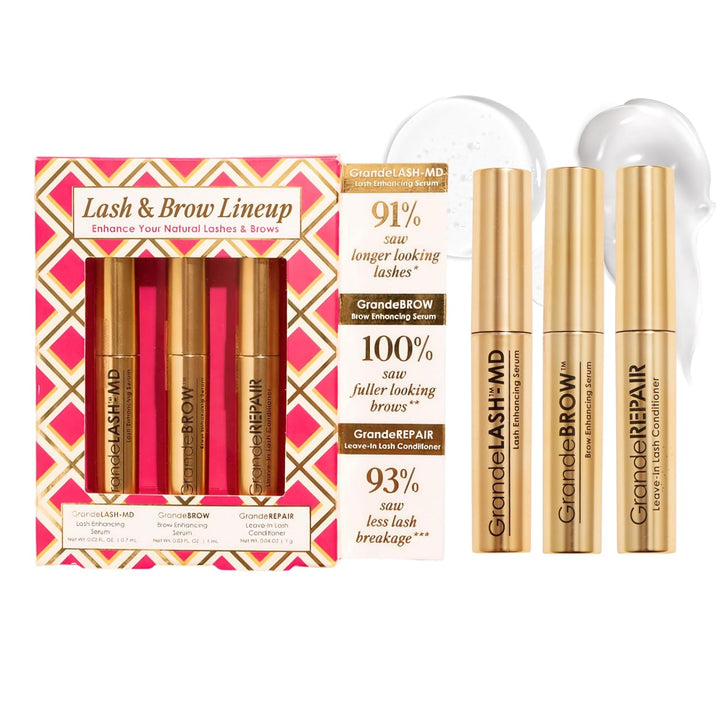 Grande Cosmetics Mini línea de pestañas y cejas: GrandeLASH-MD, Gra...