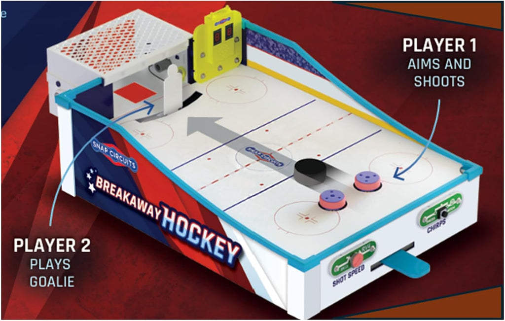 SNAP CIRCUITS Breakaway Hockey Juego de Mesa STEM, Edades 7+