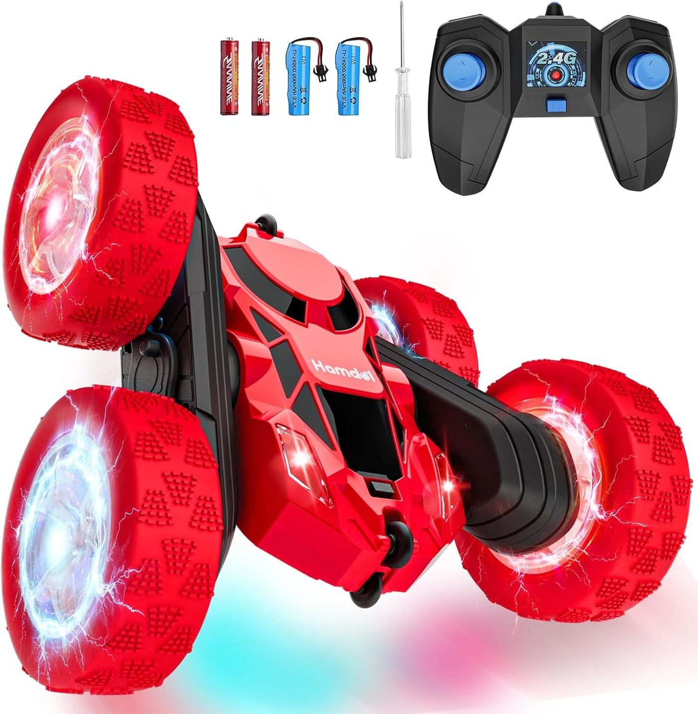 Hamdol Auto de control remoto para niños de 6 a 12 años, auto de ac...