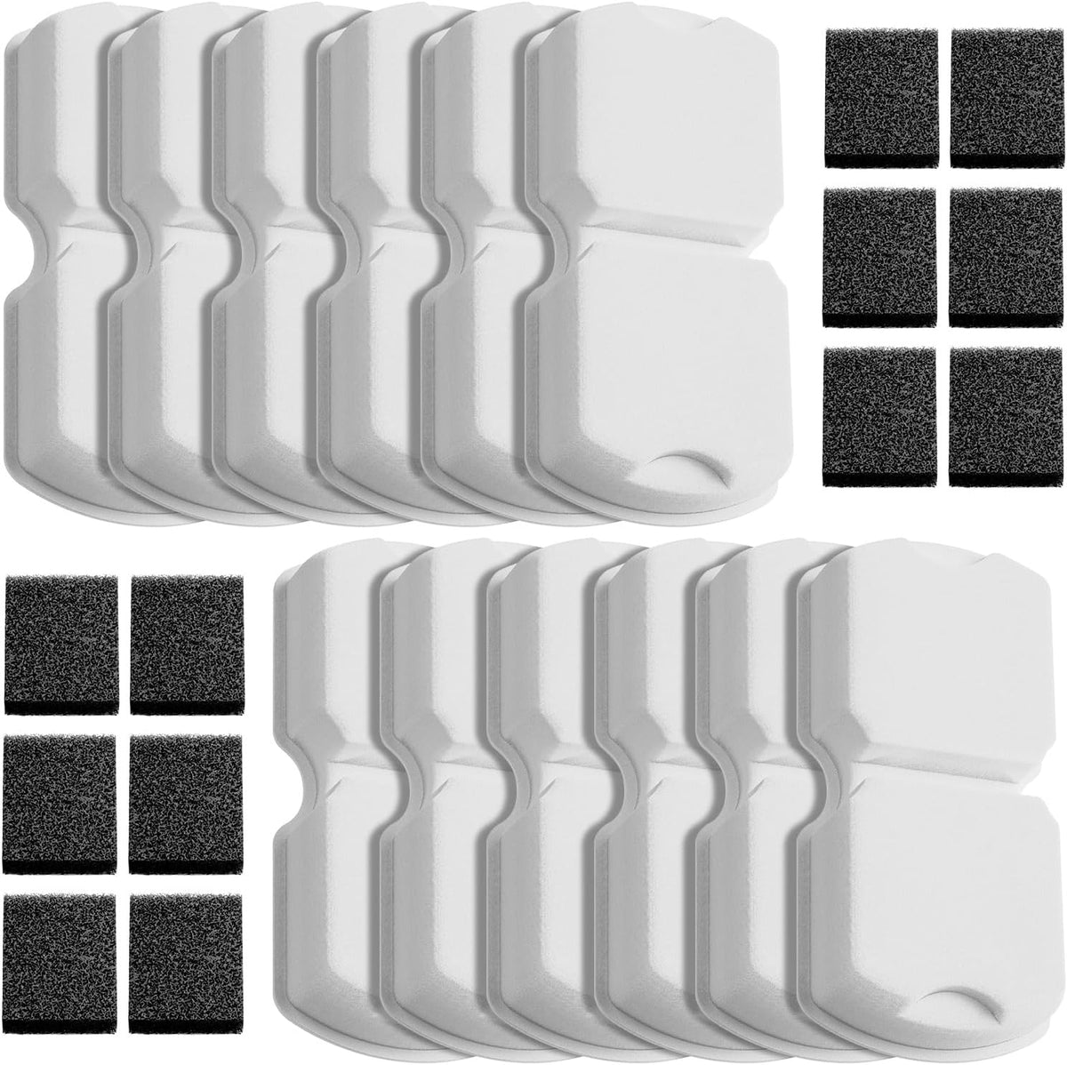 Filtro de fuente oficial para gatos: 12 filtros de carbono y 12 filtros de espuma