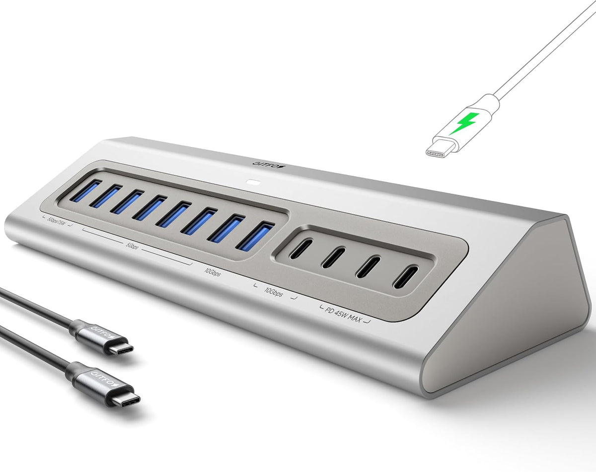 Gitfos, hub USB 3.2, alimentado