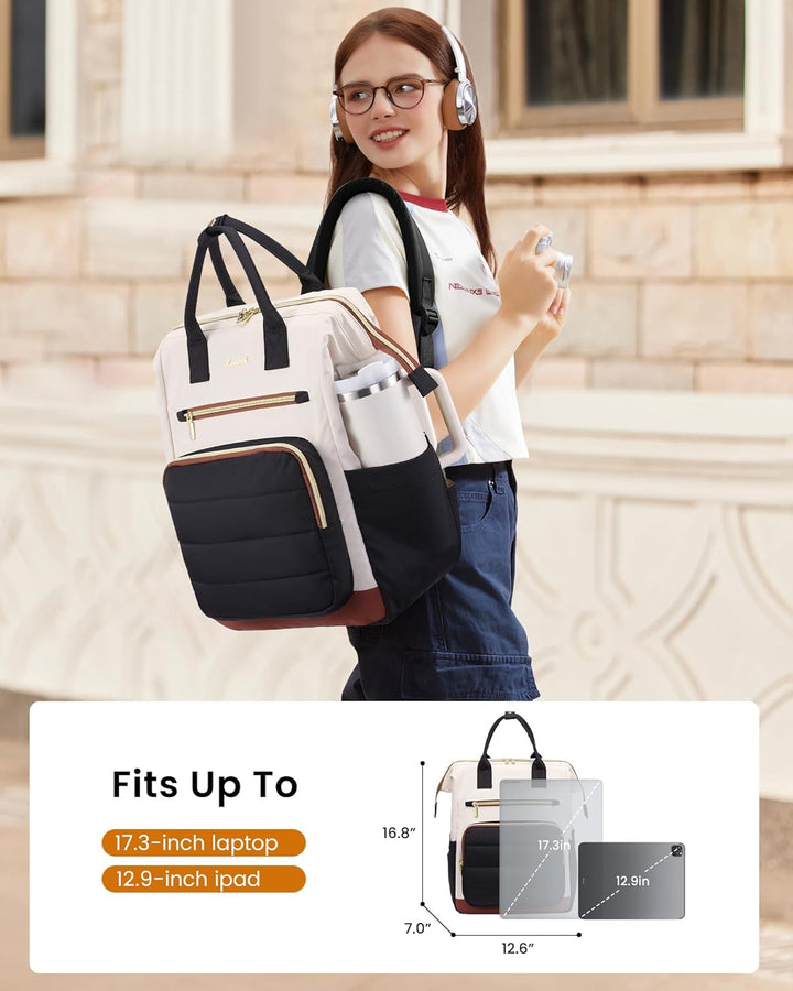 LOVEVOOK - Mochila de computadora portátil para mujer, mochila de t...