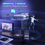 Tenda Router WiFi 6 para el hogar, enrutador Gigabit de doble banda...