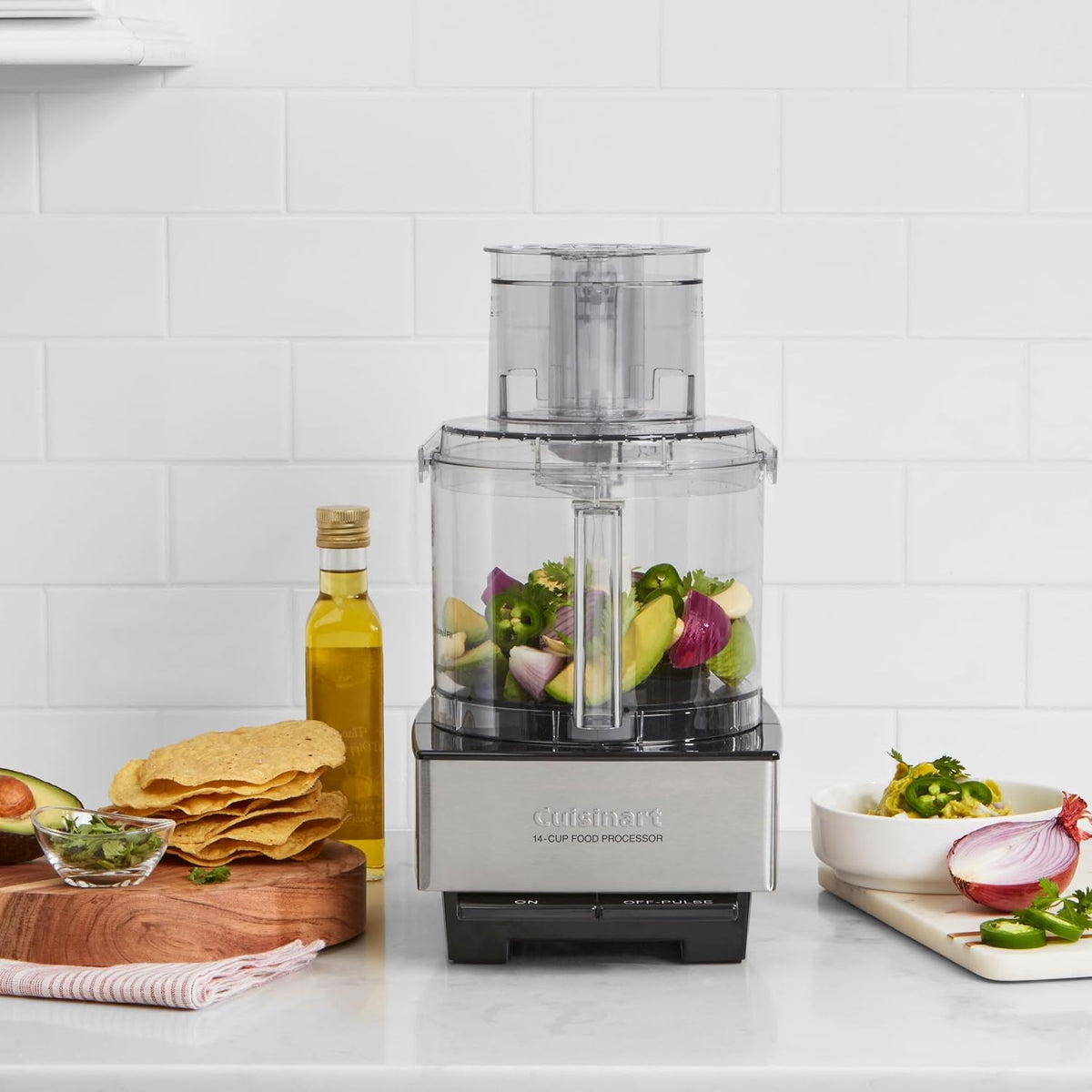 Cuisinart Procesador de alimentos, picadora de alimentos vegetales de 14