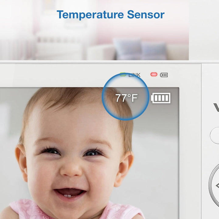 VTech Monitor de video para bebés con pantalla LCD a color de 7"...