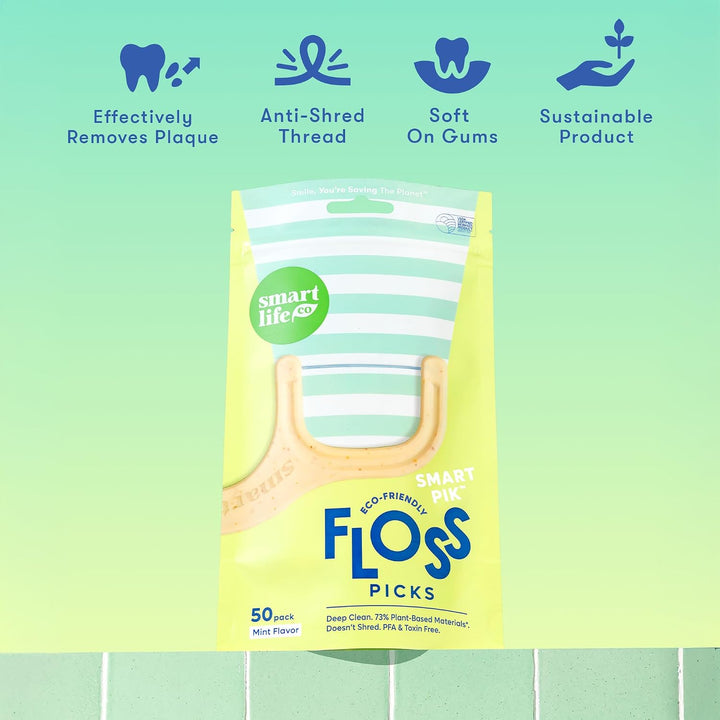 SmartLifeco Púas de hilo dental ecológicas (100 unidades) \u2013 Hi...