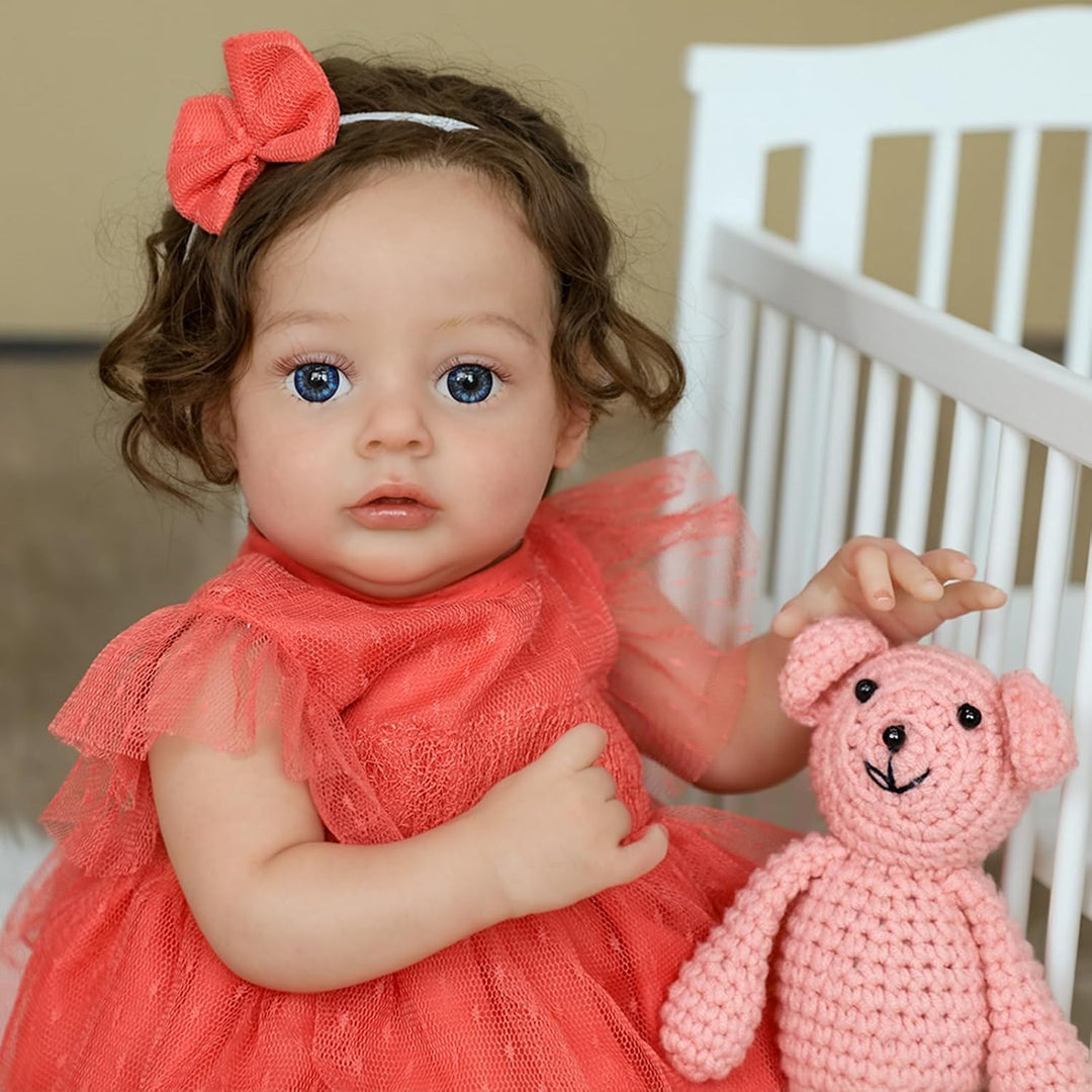 SCOM Muñeca Reborn de bebé realista de 20 pulgadas con cuerpo de te...