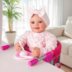 BABESIDE Silla alta de muñeca de bebé para muñecas