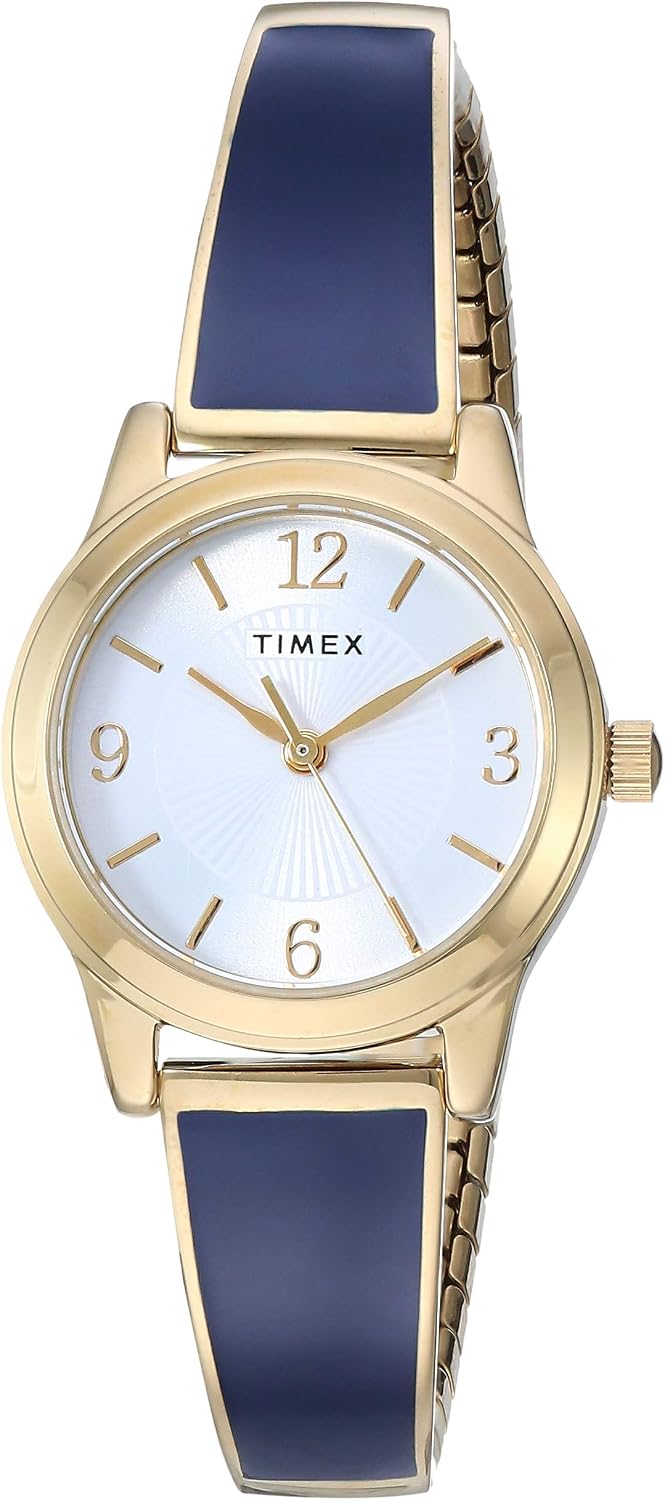 Timex Reloj de pulsera elástica de 0.984 in para mujer