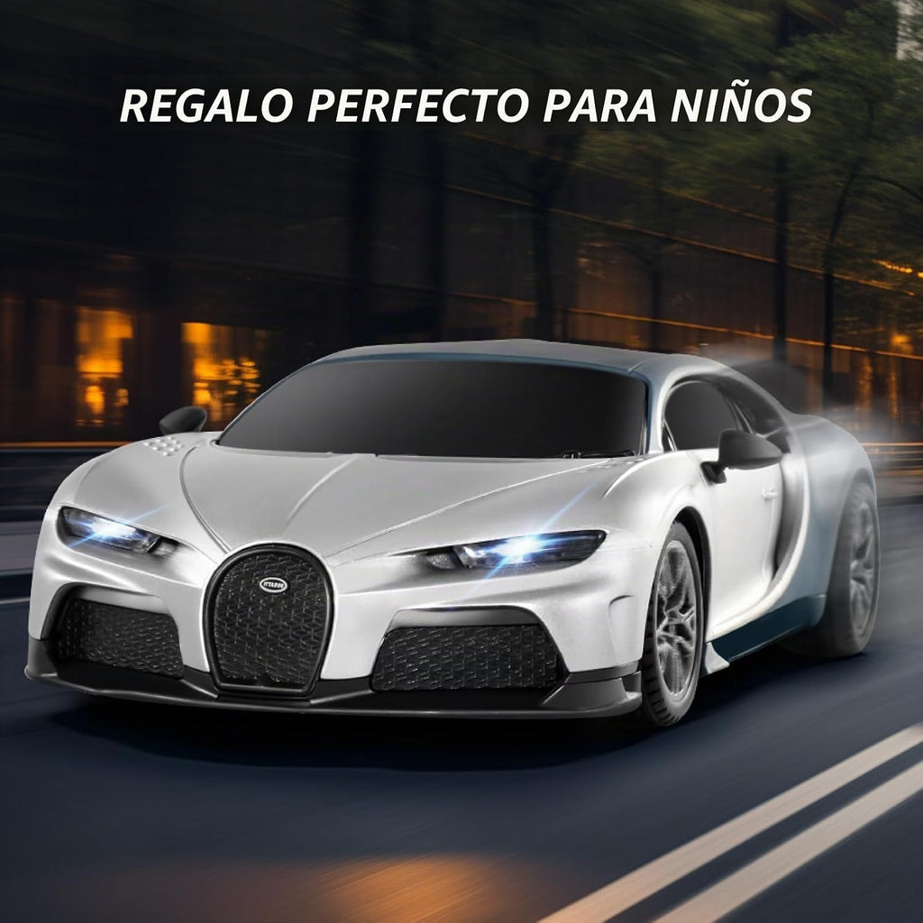 MIEBELY 1/24 Licensed Bugatti Chiron RC Car Rechargeable Toy para Kids 6-12