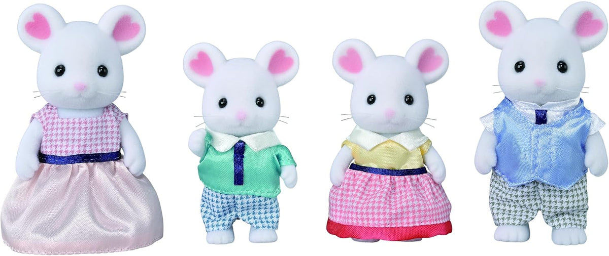 Calico Critters - Familia de ratones de malvavisco - Figuras coleccionables