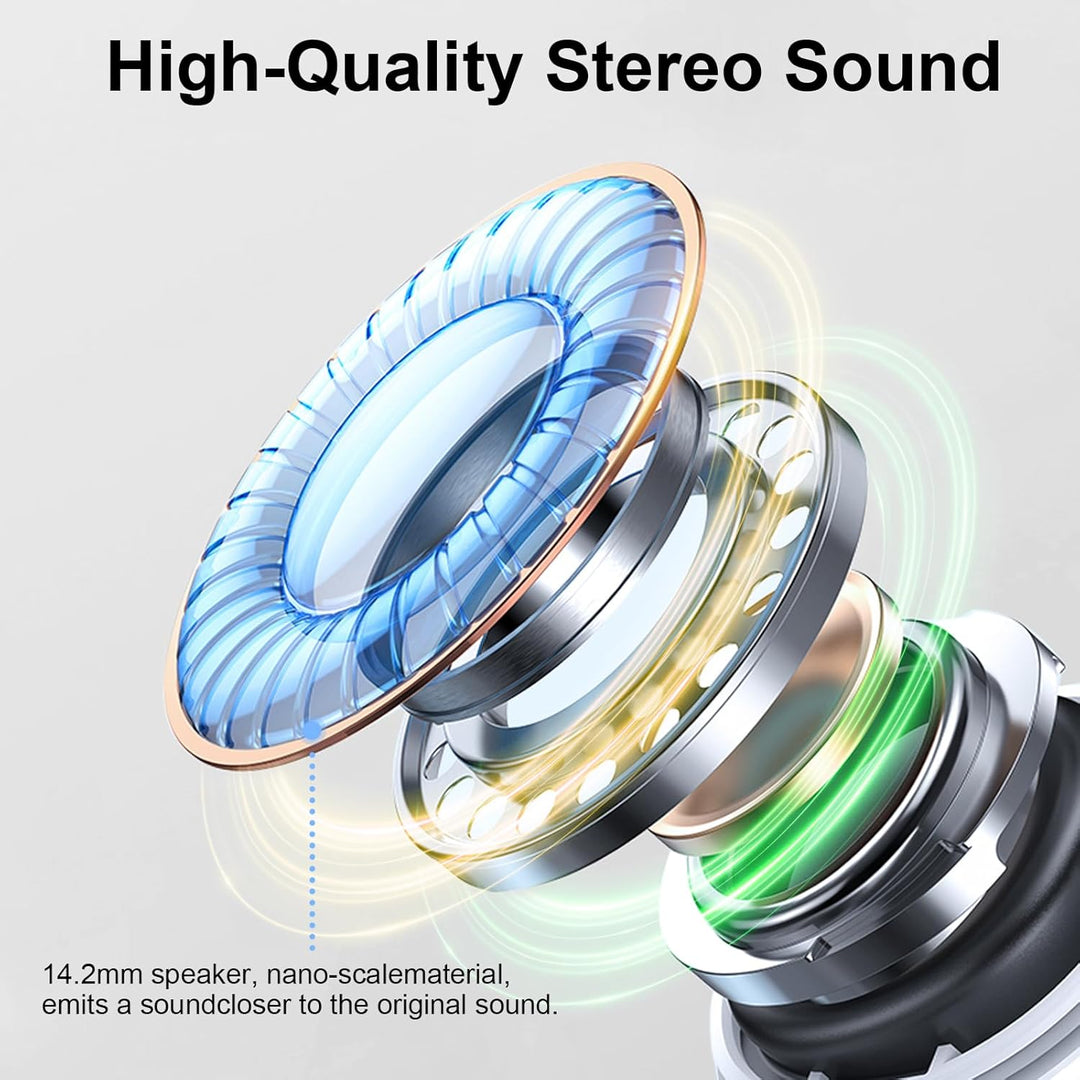 Auriculares Bluetooth 5.4, auriculares inalámbricos 2026 Bass-3.0 3...