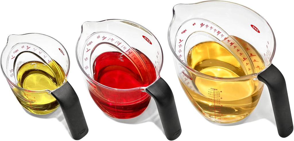 OXO Good Grips - Juego de tazas medidoras angulares (3 piezas)