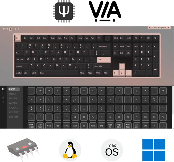 Keychron Q6 Pro Teclado Mecánico Programable con Botón Giratorio QM...