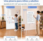 Maxtek Caballete pizarra blanca 36 x 24 pulgadas, trípode con altura