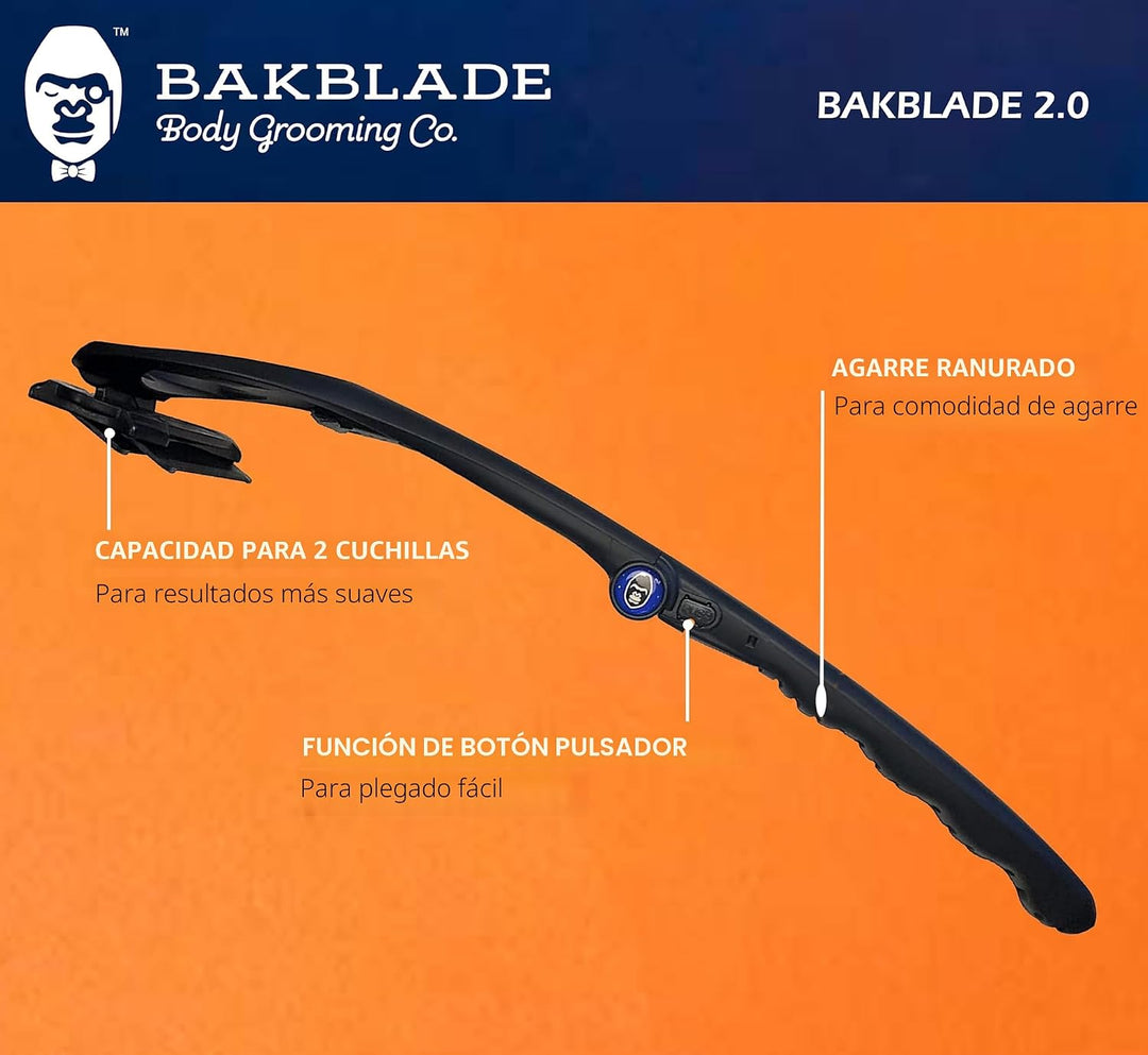 BAKblade 2.0 Plus \u2013 Depilador de espalda para Hombres \u2013 2...