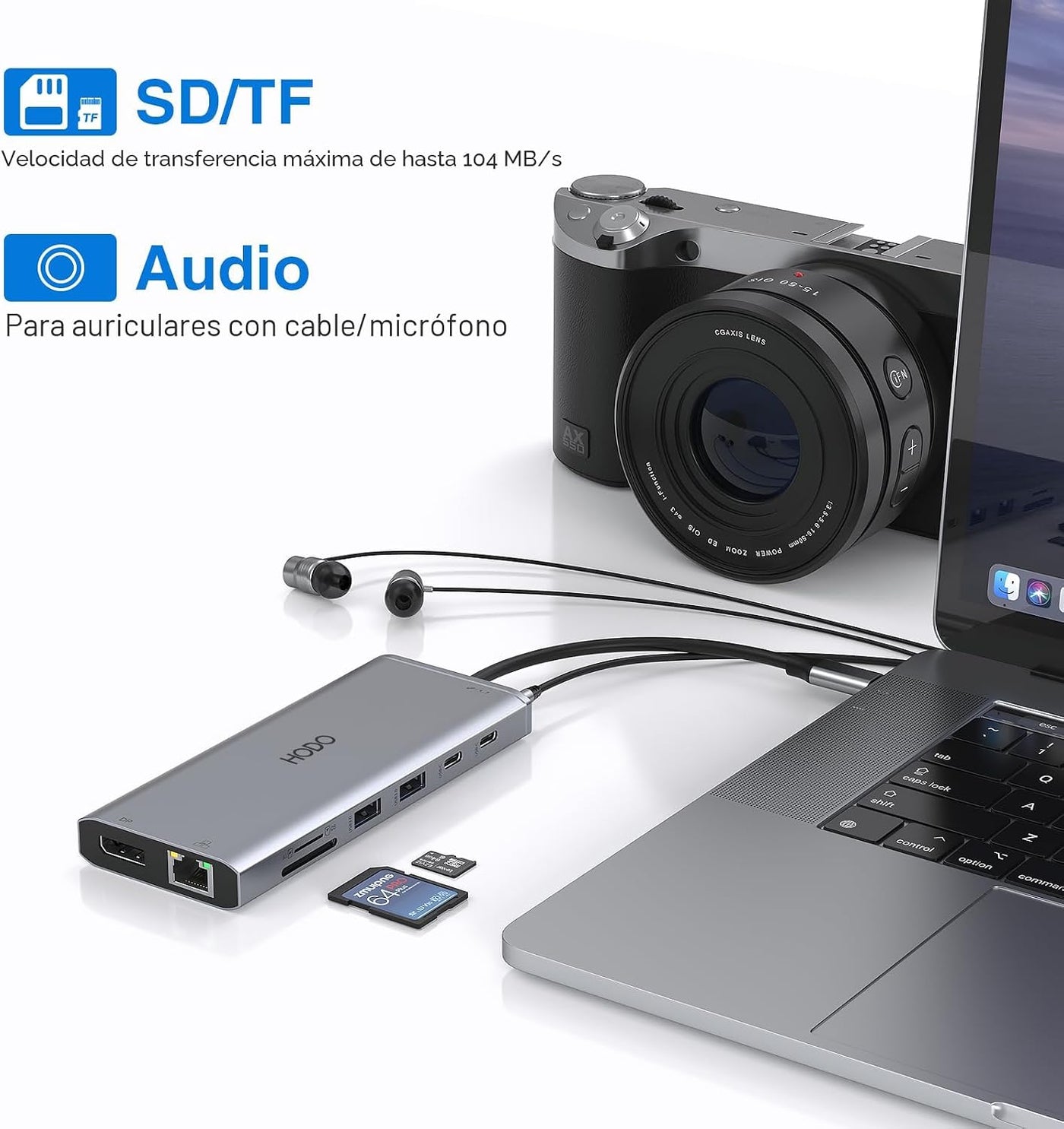 Estación de acoplamiento USB C Monitor dual para HP,Estación de | U...