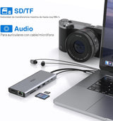 Estación de acoplamiento USB C Monitor dual para HP,Estación de | U...