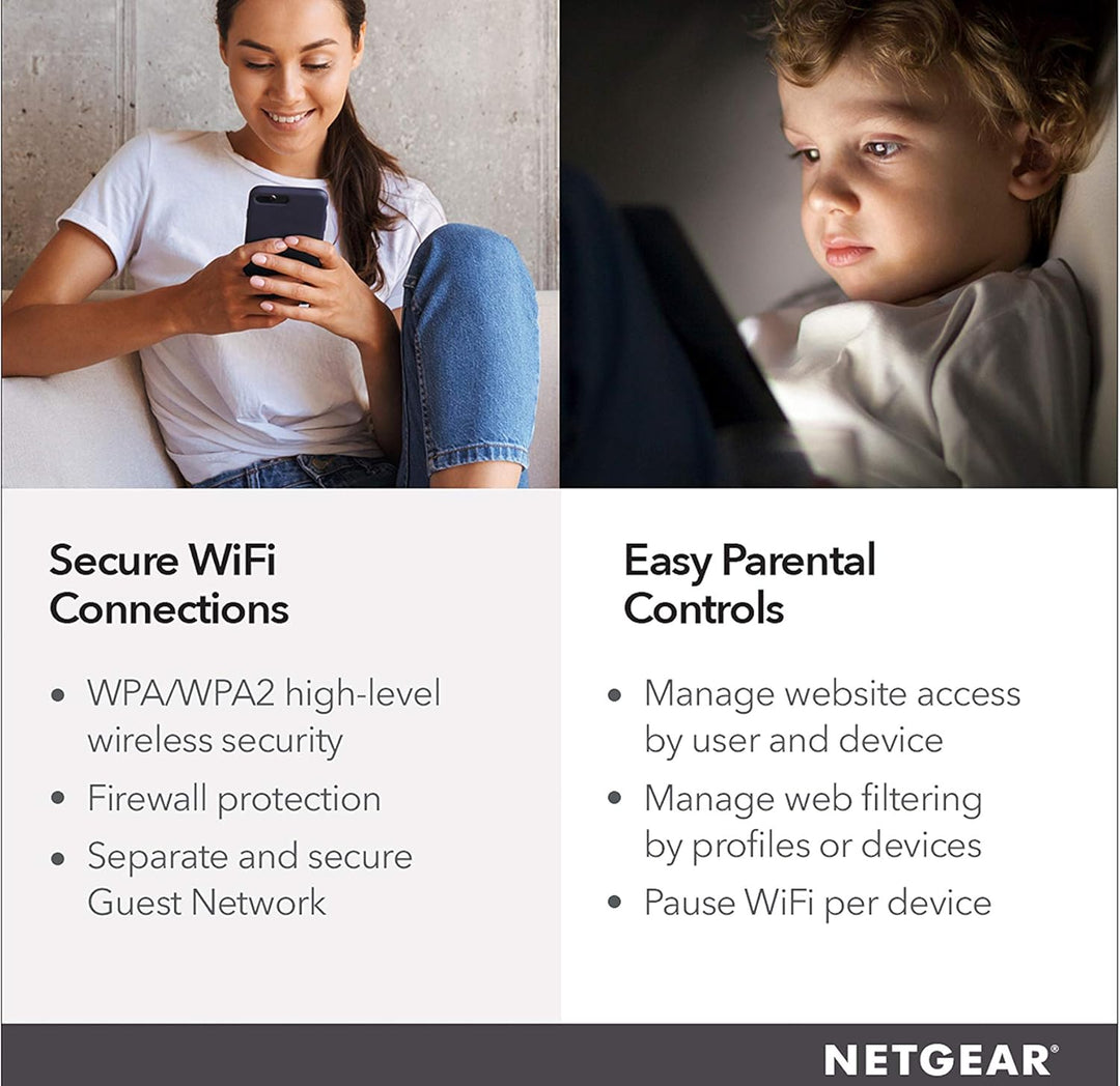NETGEAR Nighthawk R7350 AC2400 Router Wifi de formación de haz rápi...