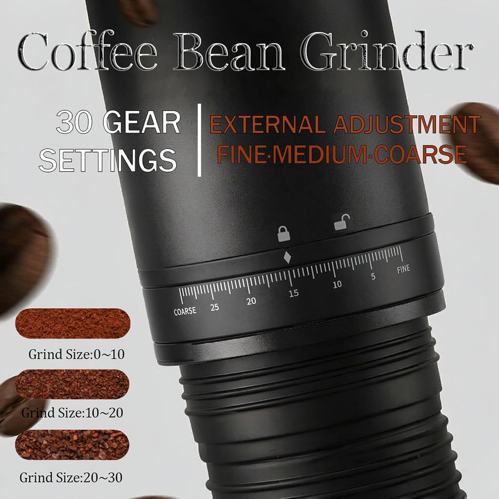 Molinillo de café de rebabas Cafetera portátil eléctrica para viajes