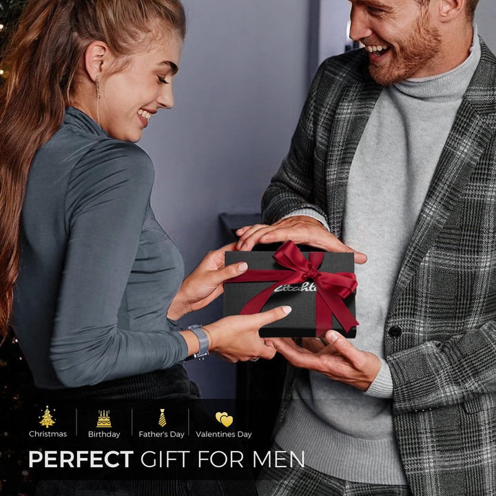 Zitahli Billeteras para hombres de cuero genuino con 12 ranuras par...