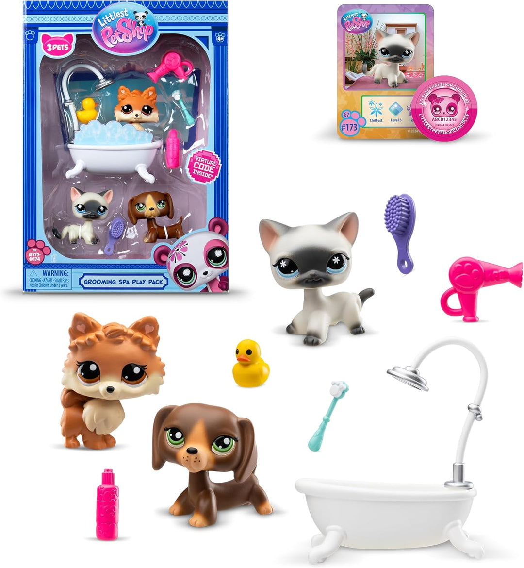 Littlest Pet Shop - Paquete de juego de spa de aseo
