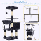 Heybly Árbol para gatos con juguete, torre de gato de 43.3 pulgadas para