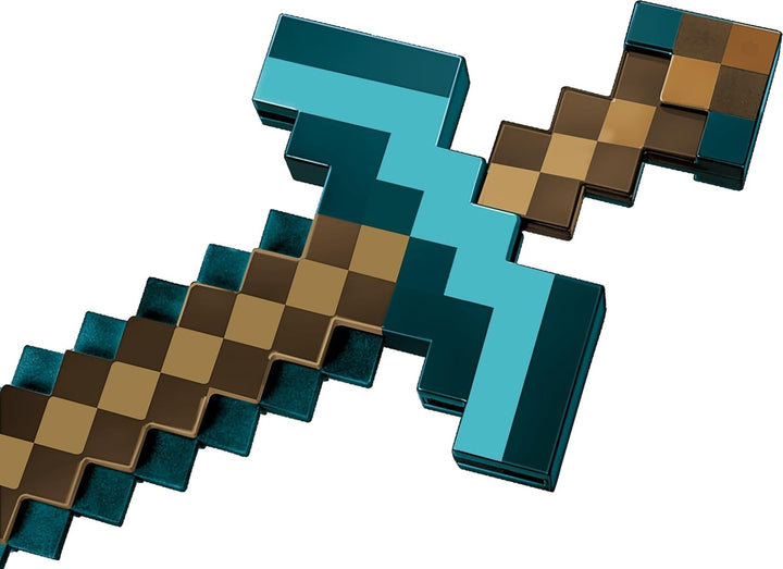 Mattel Minecraft Espada de Diamante Transformable y Pico Tamaño Inf...