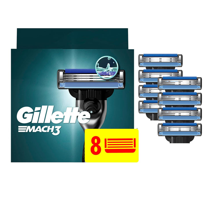 Gillette Mach3 - Recambios de hoja de afeitar para hombre, 8 recamb...