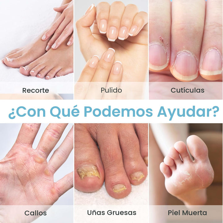 HSKAI Taladro eléctrico de uñas, amoladora de uñas inalámbrica para...