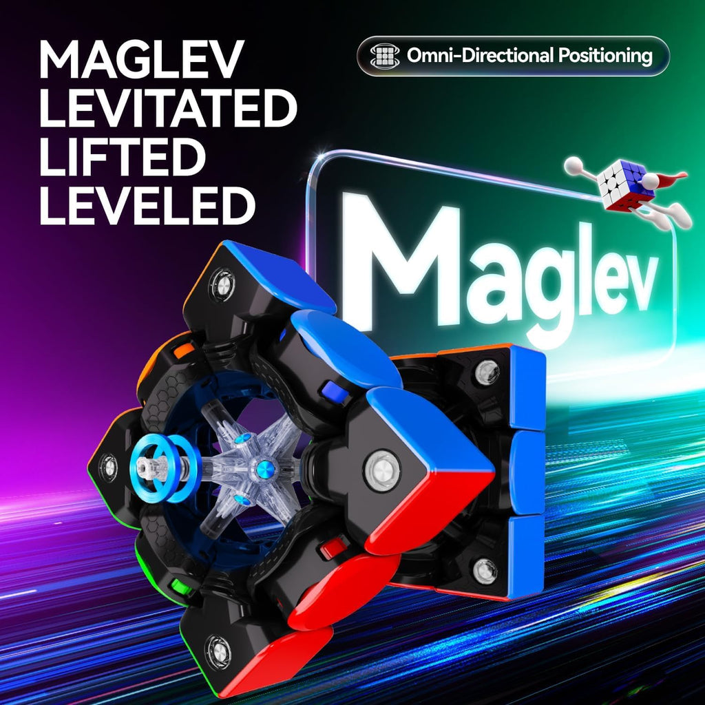 GAN V100 Maglev UV con pegatina, cubo de velocidad 3x3 regalo magnético