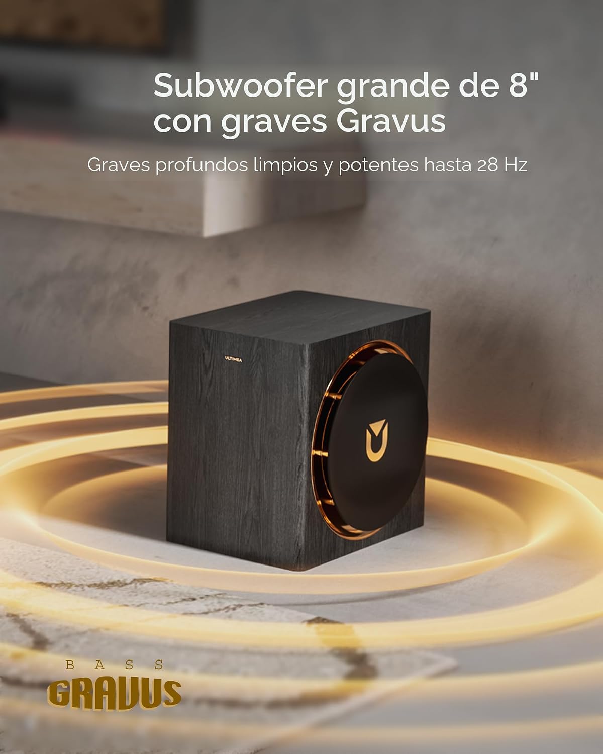ULTIMEA Skywave X50 5.1.4ch Sistema de sonido envolvente inalámbrado para TV, barra de sonido