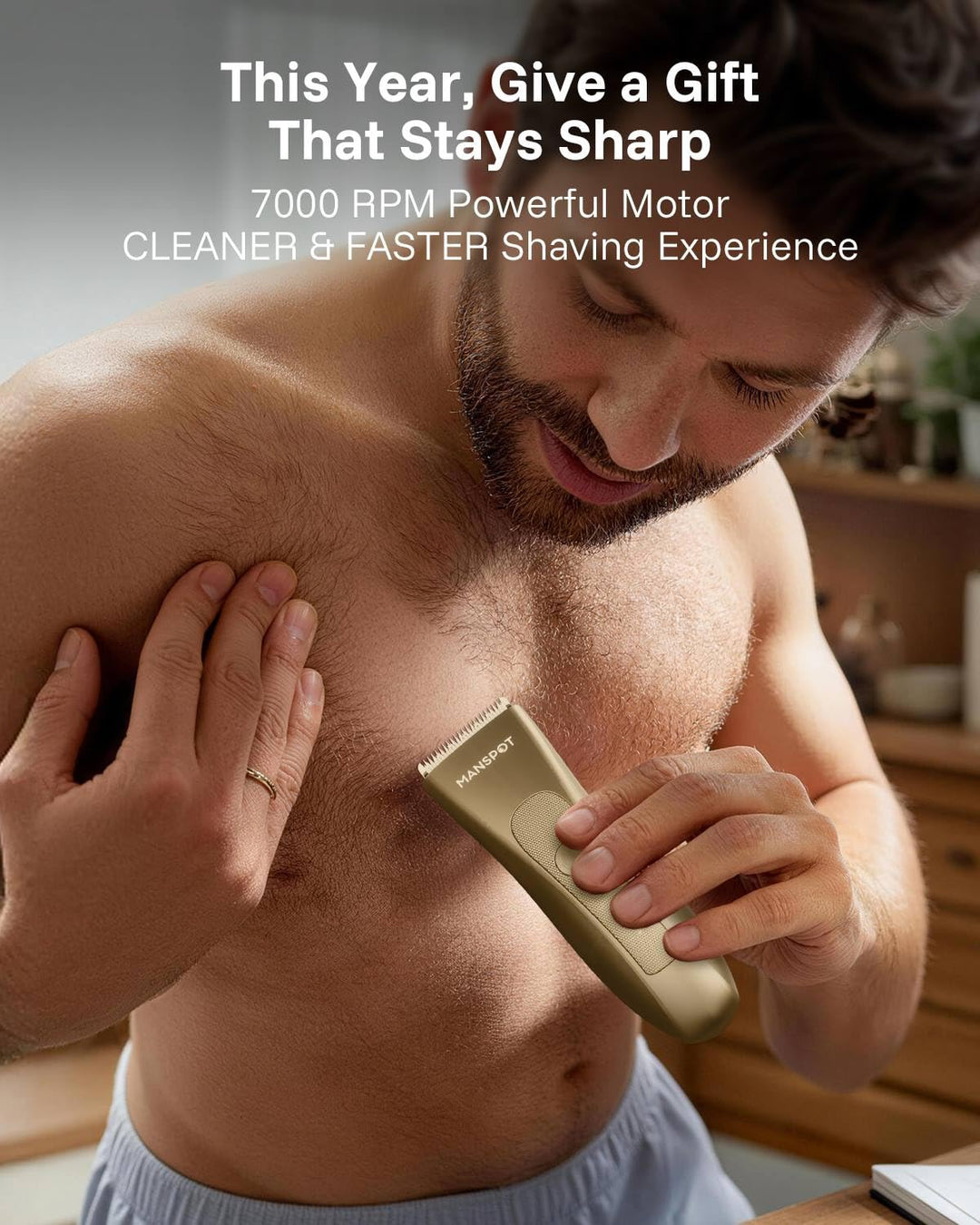 MANSPOT Manscape - Recortadora de pelo para hombres, afeitadora Sha...