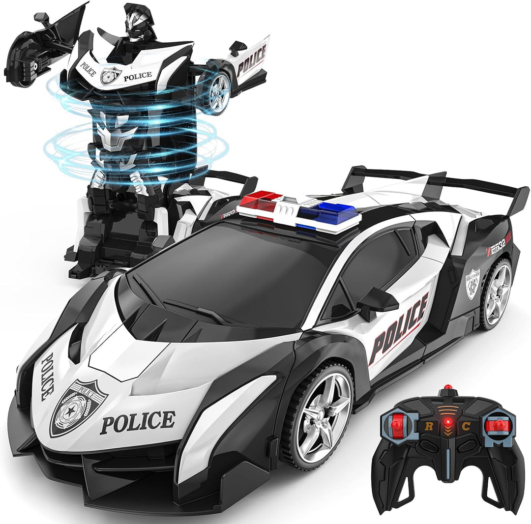 BLUEJAY Auto Rc Transformables para niños de 4-7 y 8-12 años, auto...