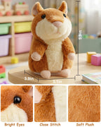 Hámster parlante de peluche que repite lo que dices de Halobang, re...