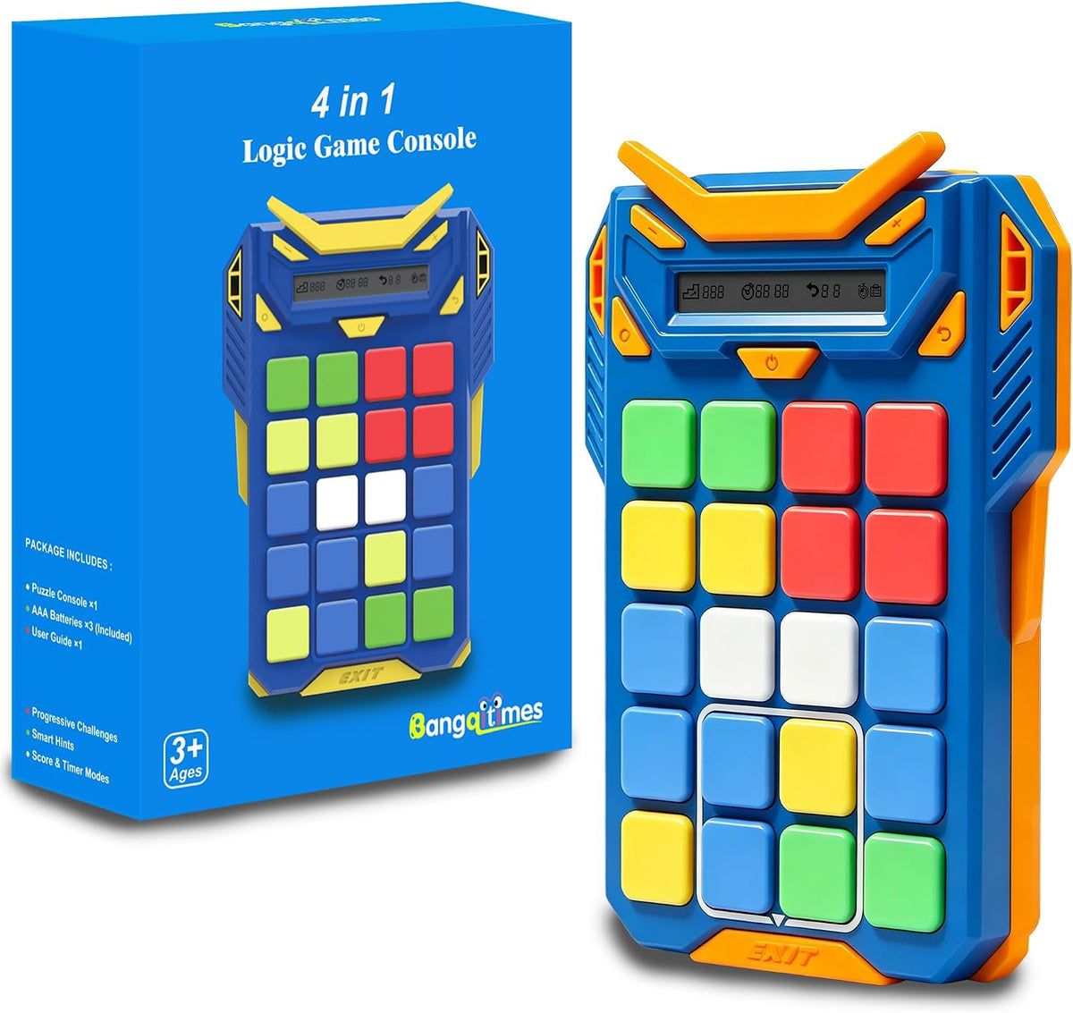 Slide Puzzle - Consola de juegos lógica 4 en 1, laberinto de memoria