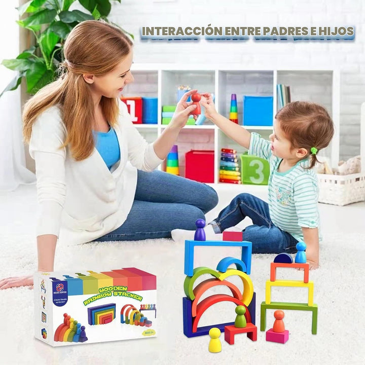 BOZE SUPOD Juguetes de madera, juguetes Montessori para niños de 3,...