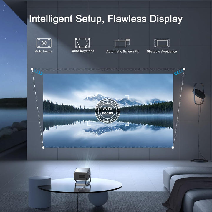 [Ahora con Netflix y 3000 ANSI] Proyector 4K con WiFi y Bluetooth,...