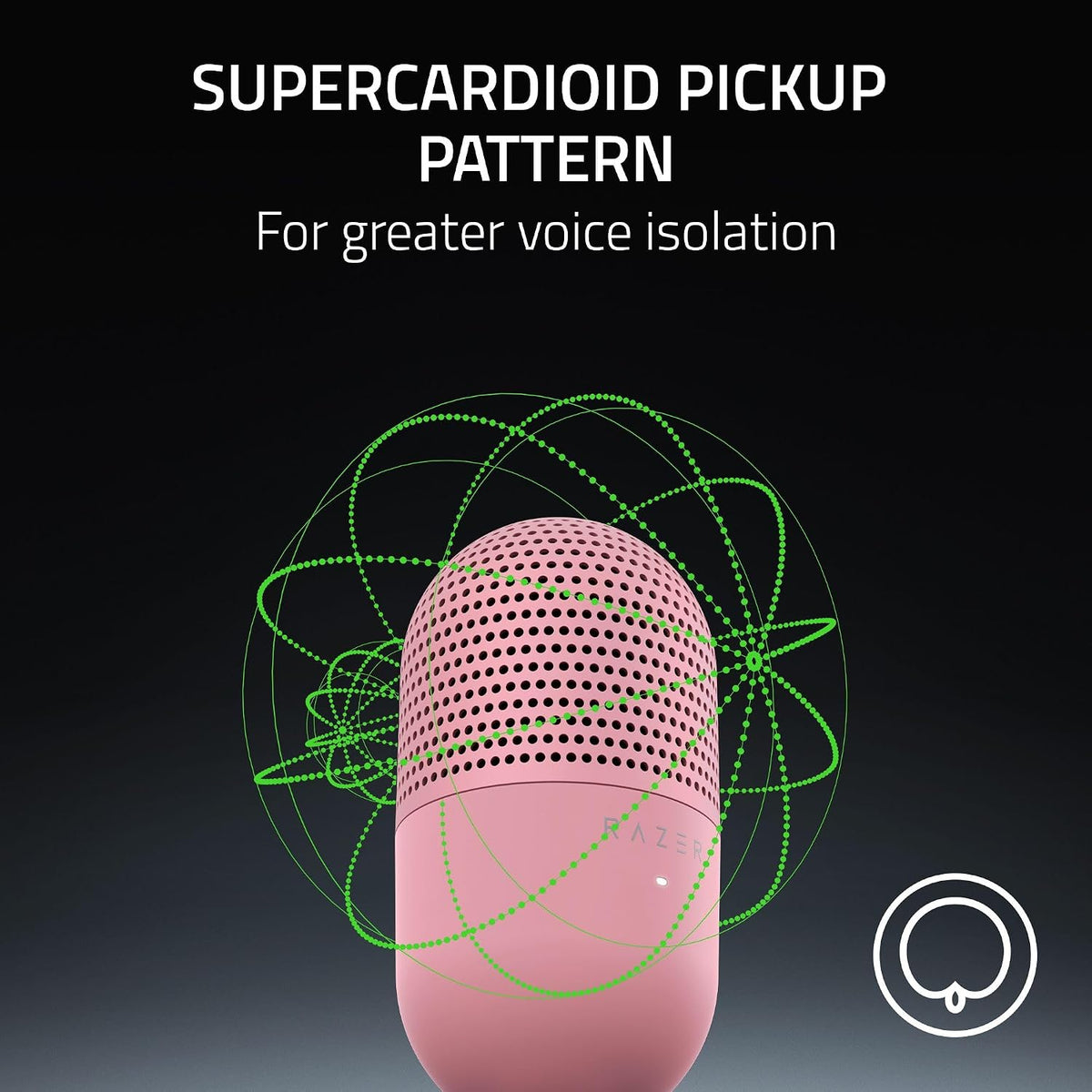 Razer Seiren V3 Mini micrófono USB, micrófono condensador supercardioide