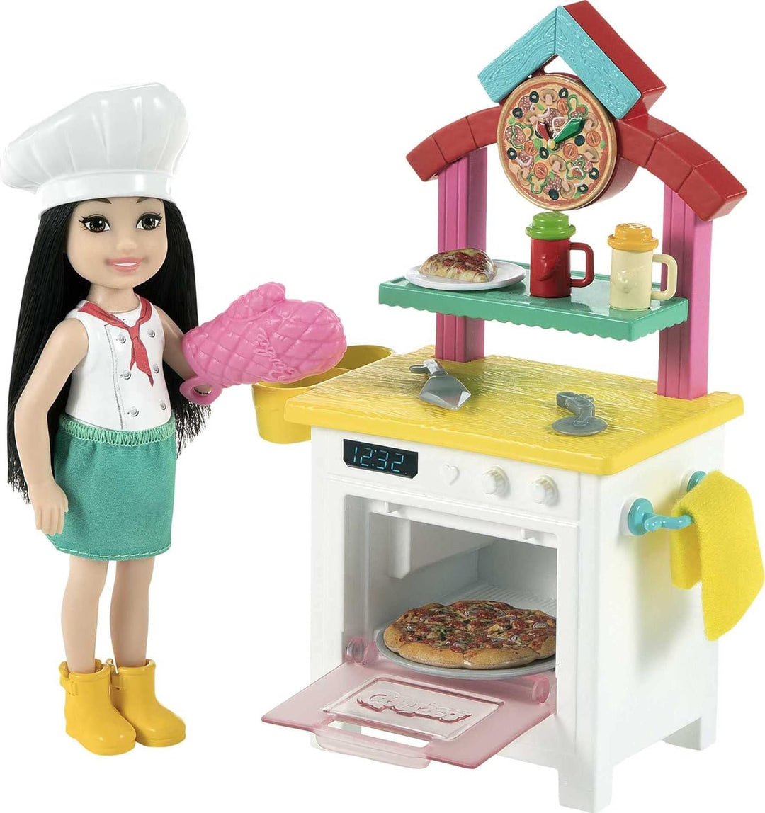 Barbie Chelsea Can Be Doll &amp; Playset, muñeca pequeña de chef de...