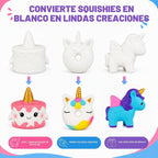Jim&Gloria Pinta tus propios juguetes esponjosos, regalos jumbo para niñas y niños 8 9 10 11 12 13 14, artes y manualidades para niños, regalos de fiesta para cumpleaños, regalo de Navidad para niños